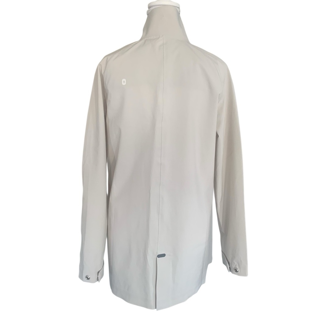 FIGS Coro Raincoat XS Beige Waterproof Medical Jacket Nurse Scrub Jacket Stretch - Picture 3 of 14
